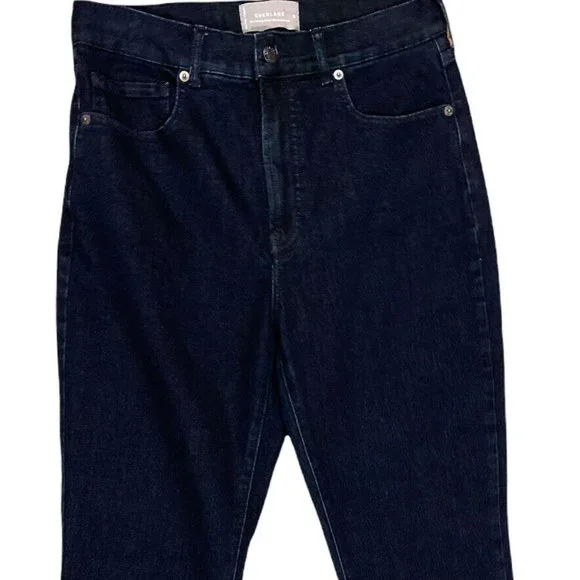 Everlane Size 30 Authentic Stretch Slim Bootcut Denim Jeans 27" Inseam Cropped - Picture 3 of 6